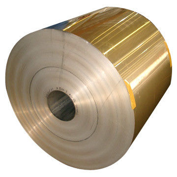 Papier aluminium lourd de mesure enduit du film hydrophile couleur bleue/d'or pour des actions d'aileron dans le climatiseur