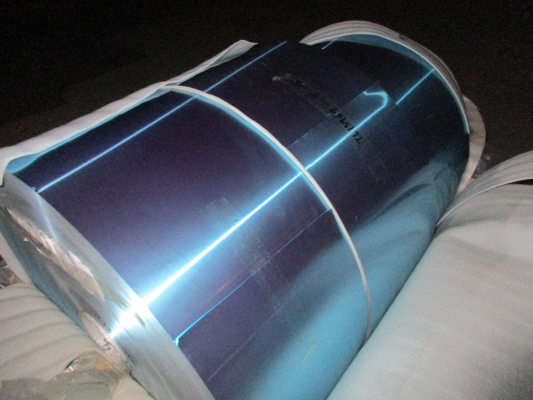Bande en aluminium enduite époxyde/hydrophile de climatiseur d'aileron avec le bleu, d'or