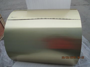 Anti Bacteria Coil Aluminum Stock Coated Golden 0.16MM For Condenser Coil