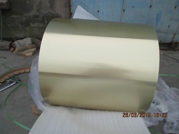 Anti Bacteria Coil Aluminum Stock Coated Golden 0.16MM For Condenser Coil