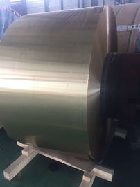 Blue , Golden Epoxy Coated Aluminium  Fin Strip For Air Conditioner  0.20mm Thickness