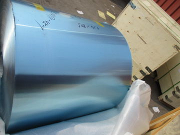 Blue , Golden Epoxy Coated Aluminium  Fin Strip For Air Conditioner  0.15mm  Thickness