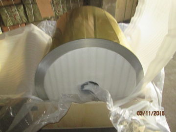 Golden epoxy coated aluminum foil for fin stock in air conditioner Alloy 8079, temper H22, Thickness 0.008''(0.203mm)